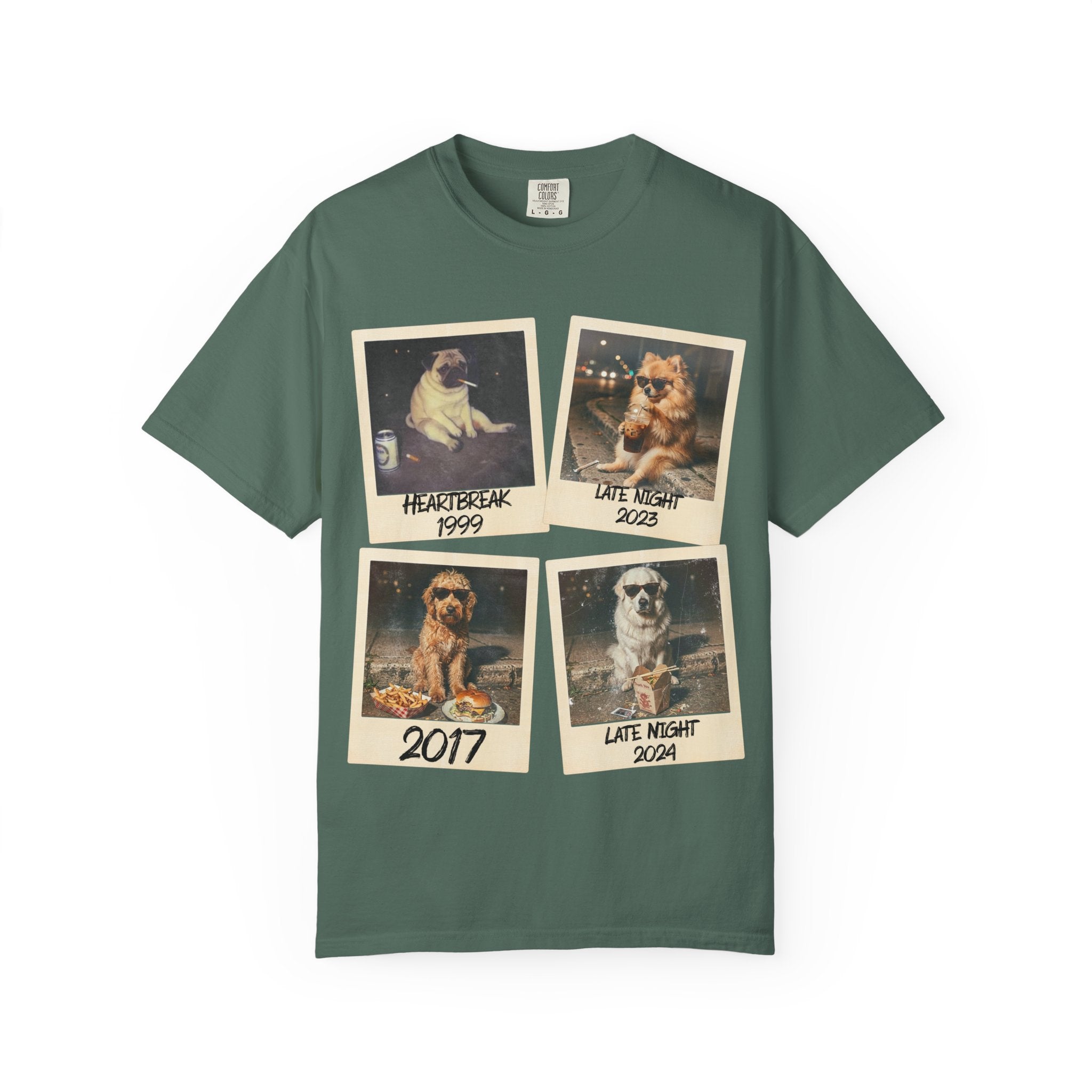 Personalized Polaroid Photo Tee — Custom Image & Text Options