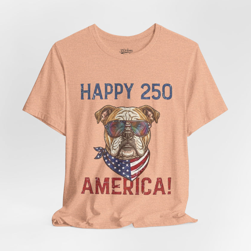 Patriotic Bulldog Tee - 