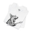 Corgi Rockstar T‑Shirt — Guitar Playing Dog Graphic Tee