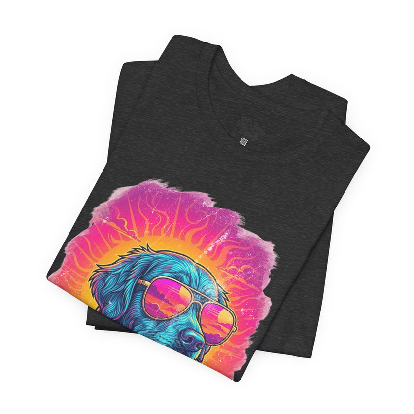 Golden Retriever Retro 90s Tee — Vice City Pet Graphic T-Shirt