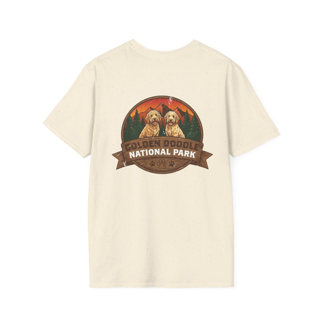Golden Doodle National Park Staff T-Shirt — Retro Dog Lover Tee