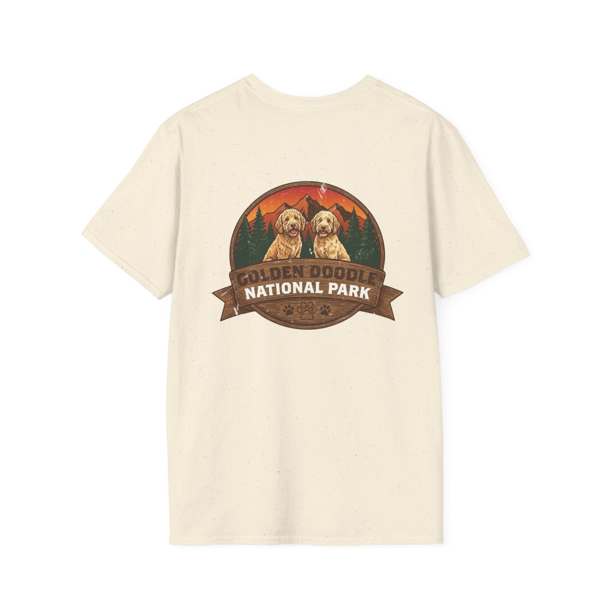 Golden Doodle National Park Staff T-Shirt | Retro Dog Lover Tee – 3D Sons Supply Co