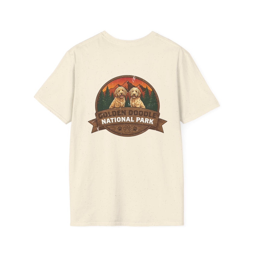 Golden Doodle National Park Staff T-Shirt | Retro Dog Lover Tee – 3D Sons Supply Co