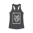 Smoking German Shepard Photo Racerback Tank — Vintage Pup Graphic