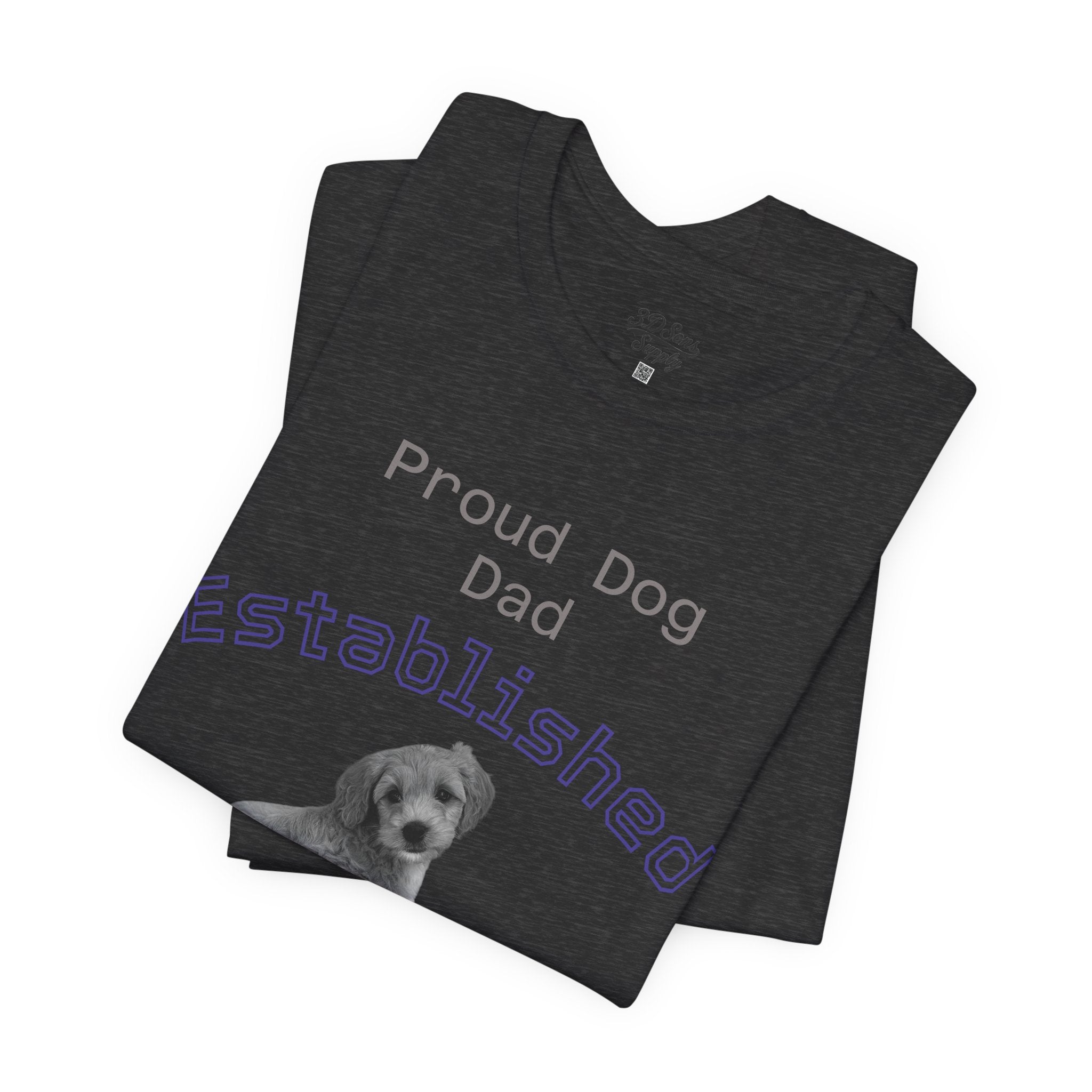Proud Dog Dad Established Year T‑Shirt — Personalized Dog Dad Tee