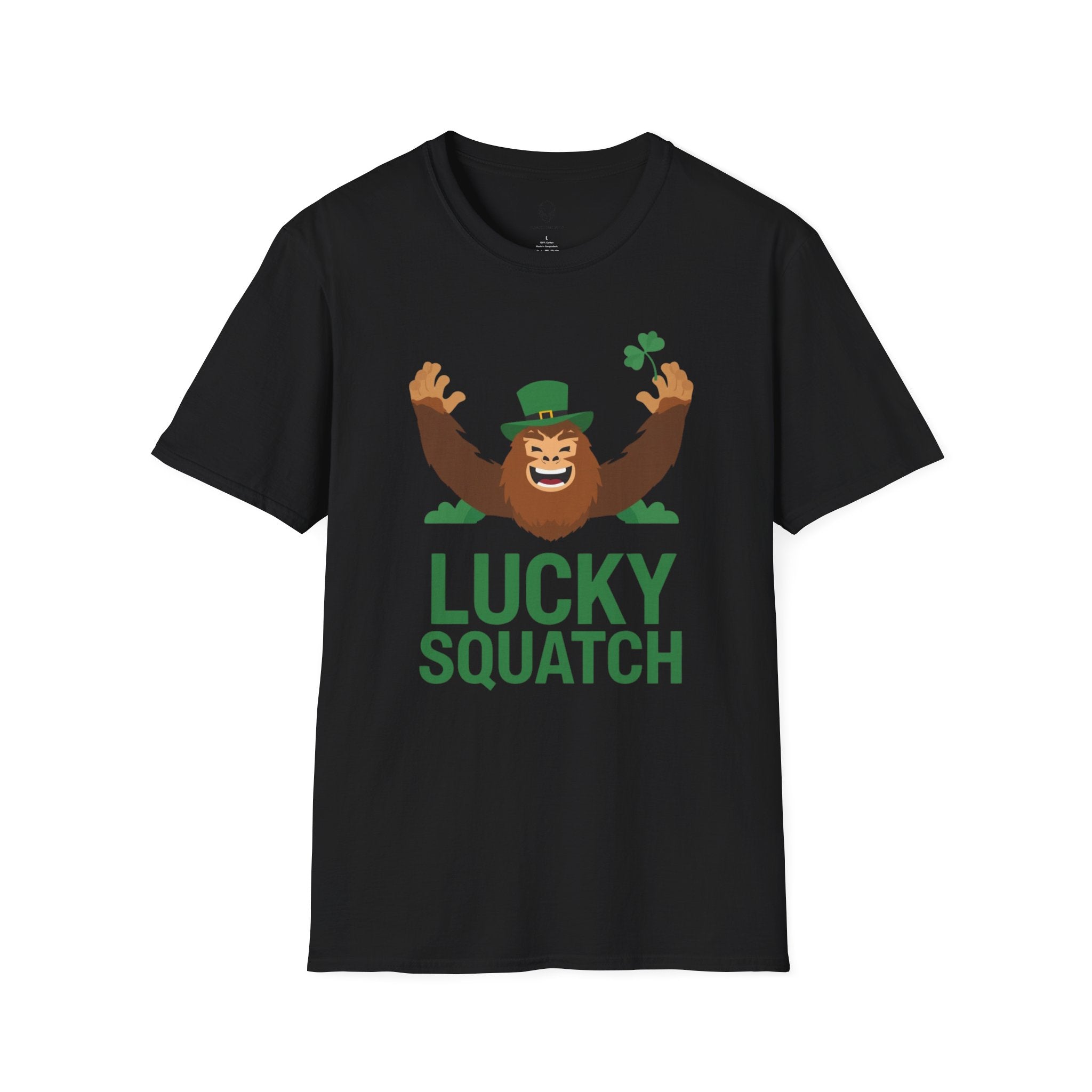 Lucky Squatch Sasquatch T-Shirt St. Patricks Day Bigfoot Shamrock