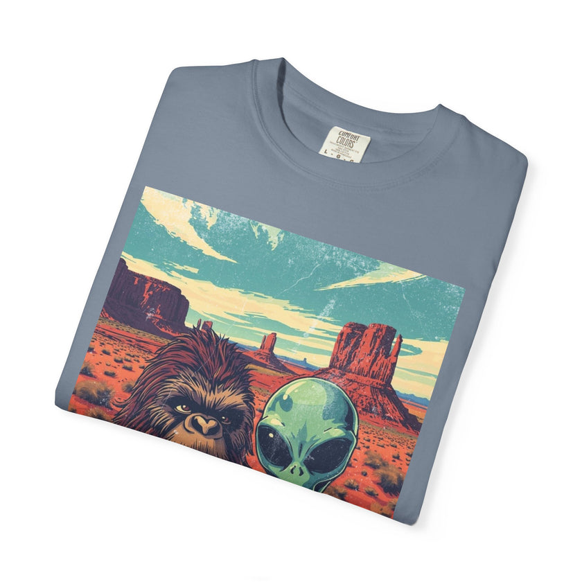 Alien & Bigfoot Monument Park T-Shirt