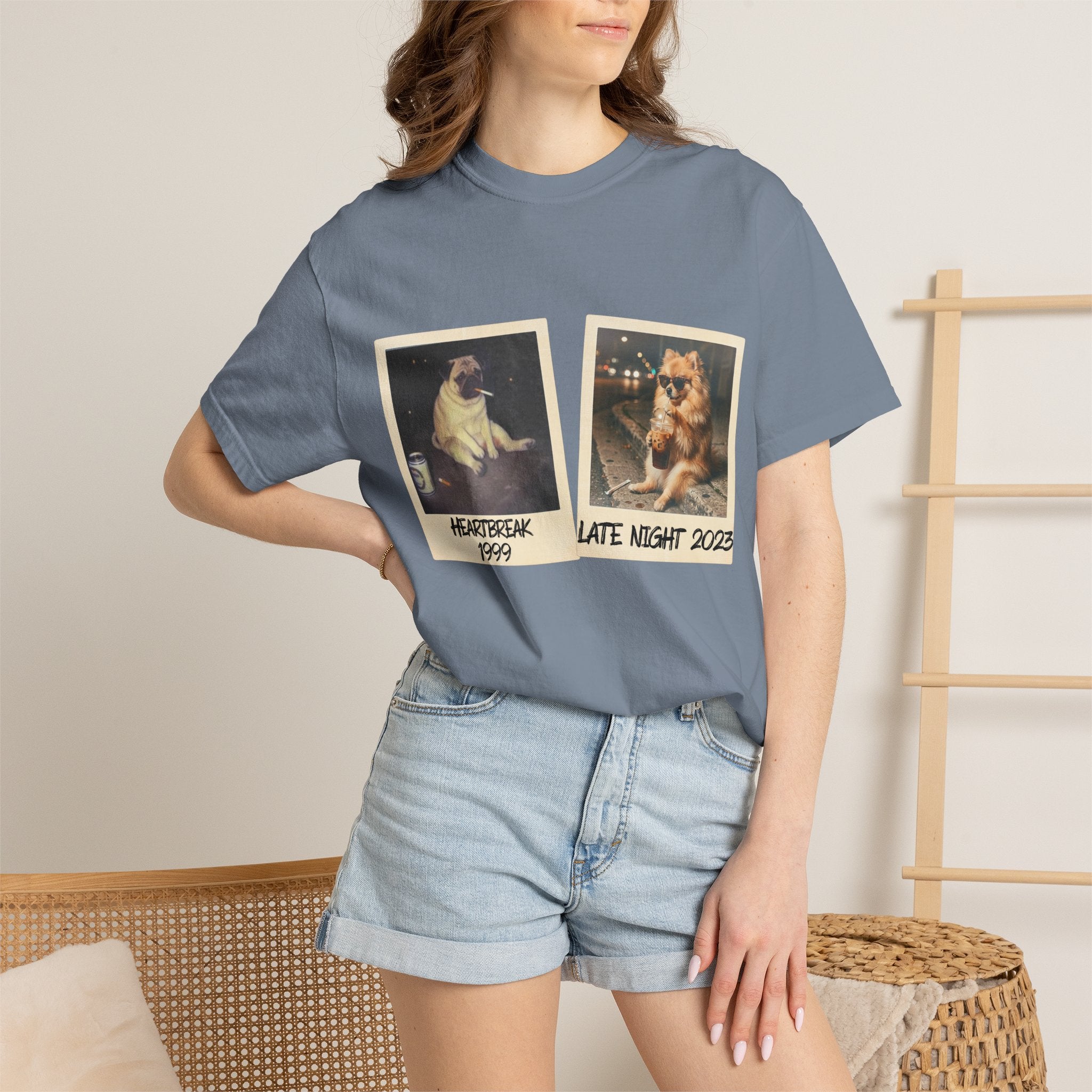 Personalized Polaroid Photo T-Shirt — Custom 2-Image Keepsake