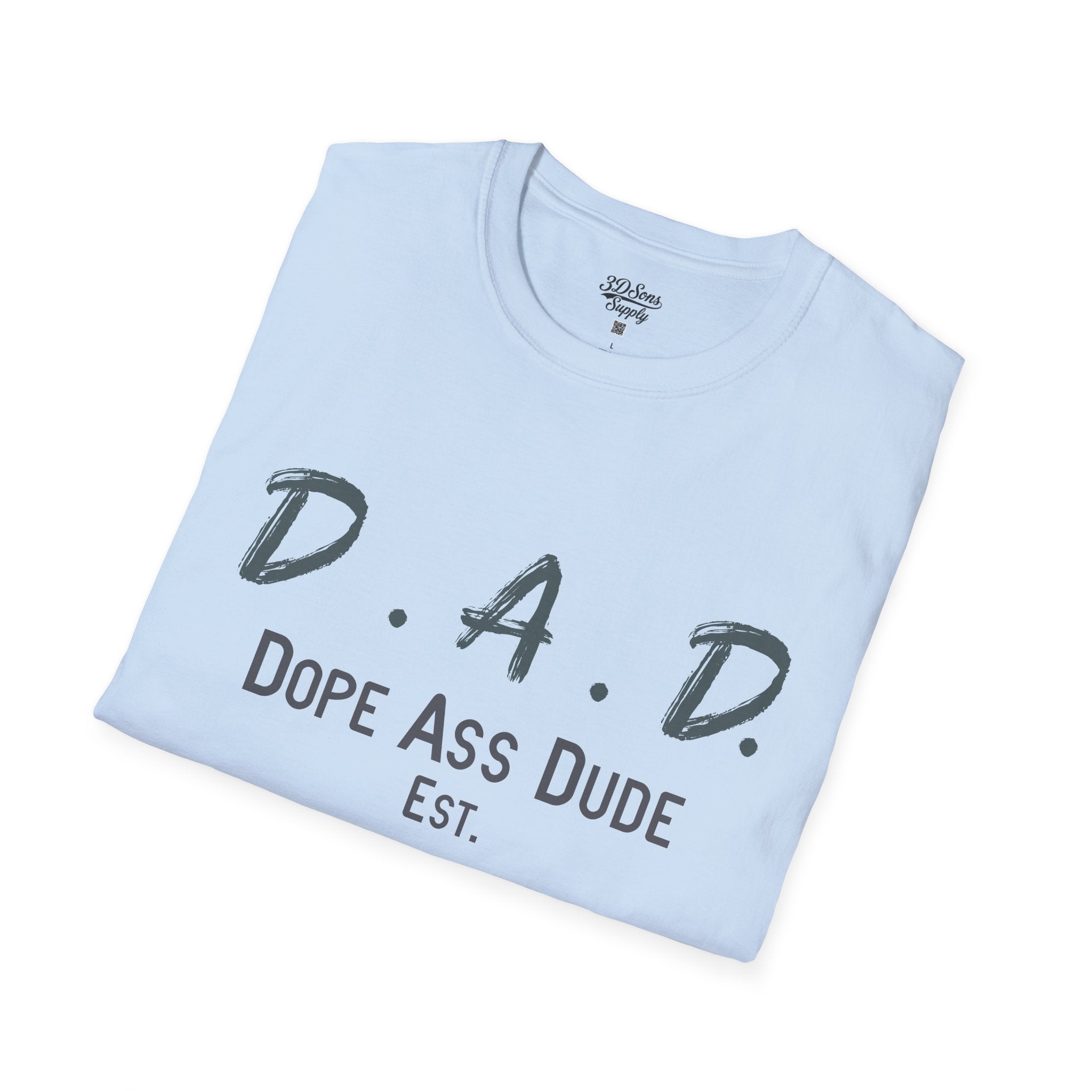 Dope Ass Dude Dad T-Shirt — D.A.D. Typography Father's Day Tee (Personalizable)