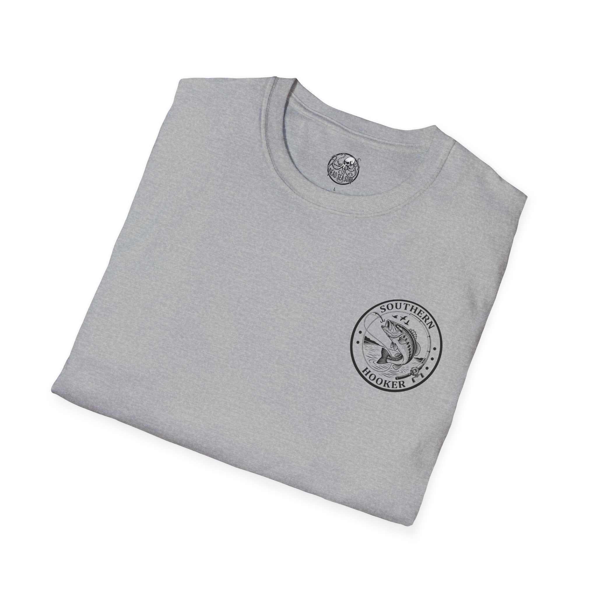 Southern Hooker Fish Graphic T-Shirt | Bass Fishing Retro Logo Tee – 3D Sons Supply Co