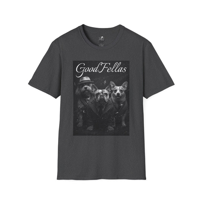 GoodFellas Dogs T-Shirt | Black & White Mafia Puppy Graphic Tee – 3D Sons Supply Co