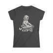 DJ Doodle Dog Women's Tee — Cute Turntable Graphic