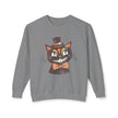Vintage Smiling Black Cat Crewneck Sweatshirt | Halloween Top