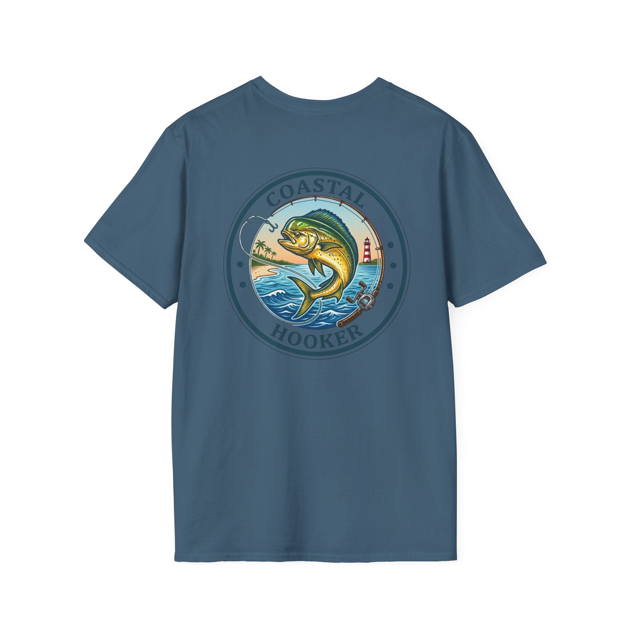 Coastal Hooker Tropical Dorado T-Shirt | Fishing Graphic Tee, Dead Sea Surf