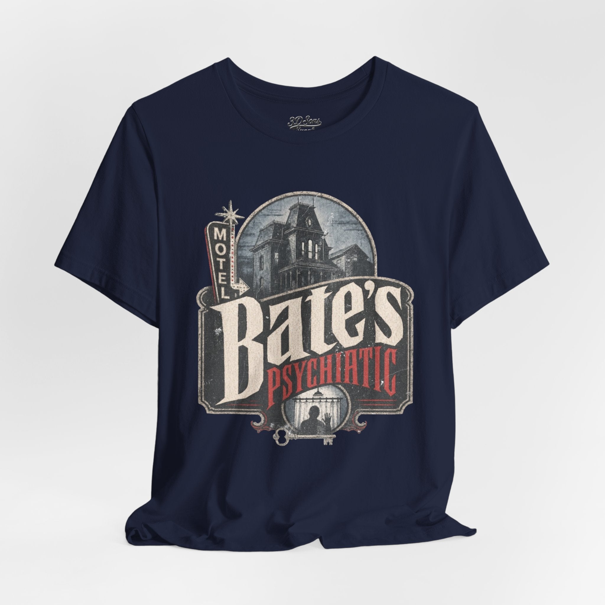 Bates Psychiatric T-Shirt — Vintage Horror Graphic Tee