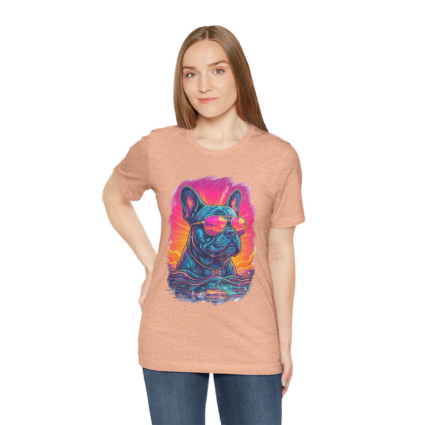 French Bulldog Retro 90s Tee — Vice City Vintage Dog Graphic