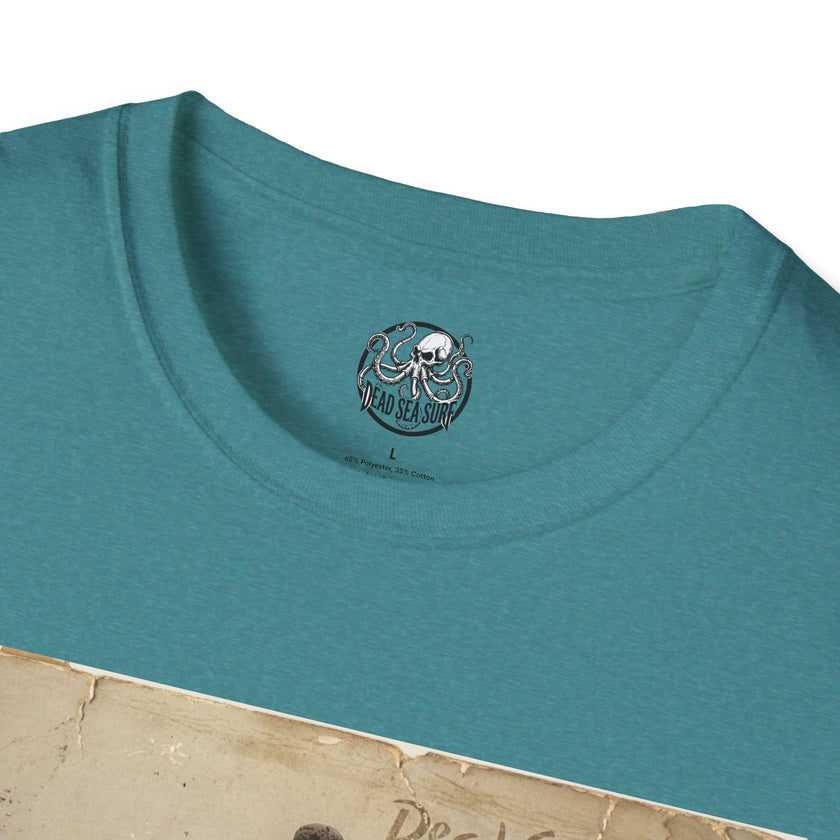 Vintage Skeleton Surfer Photograph T-Shirt | Retro Beach Surf Tee – 3D Sons Supply Co