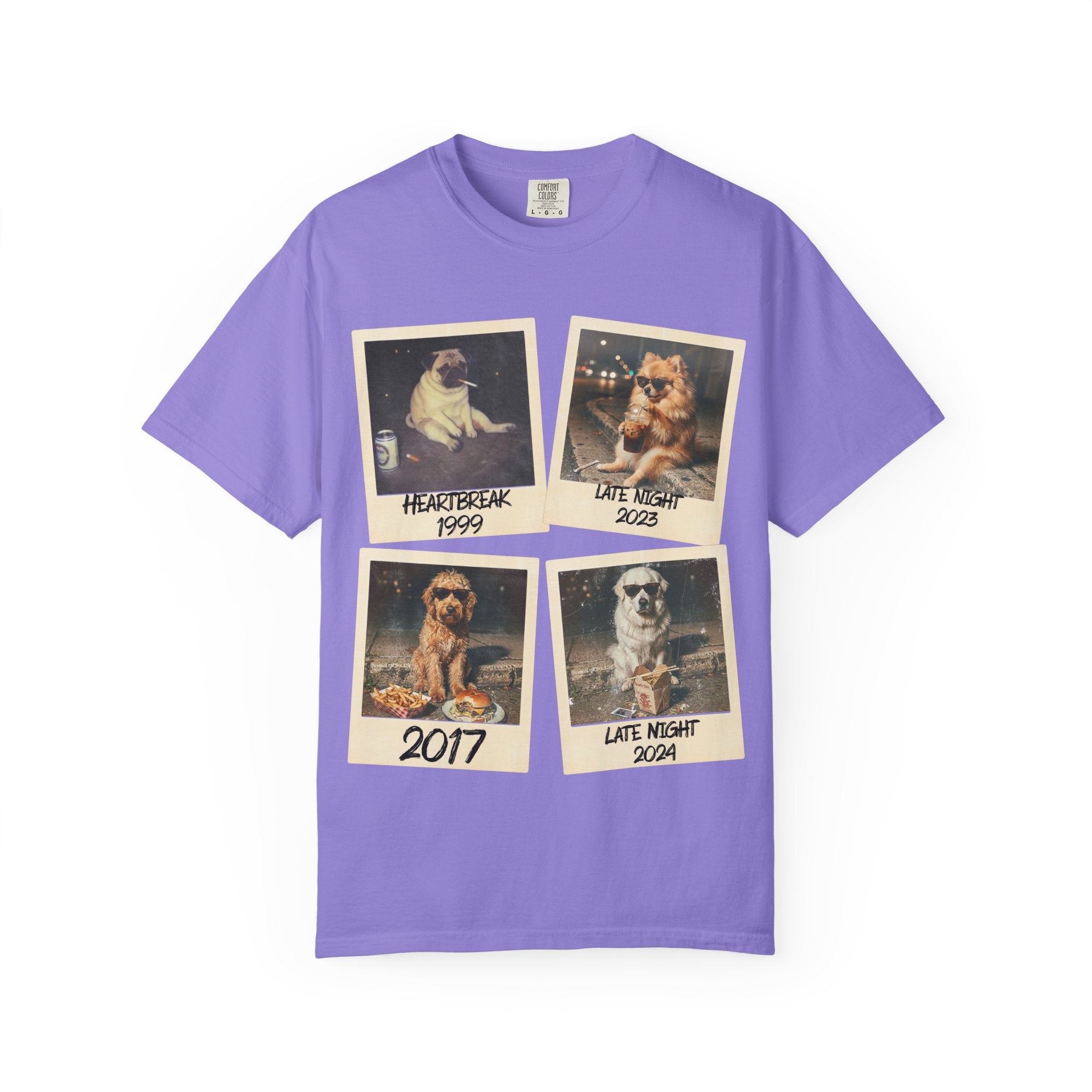 Personalized Polaroid Photo Tee — Custom Image & Text Options