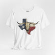 Texas Flag Longhorn Tee - Vintage Texas Skull T-Shirt