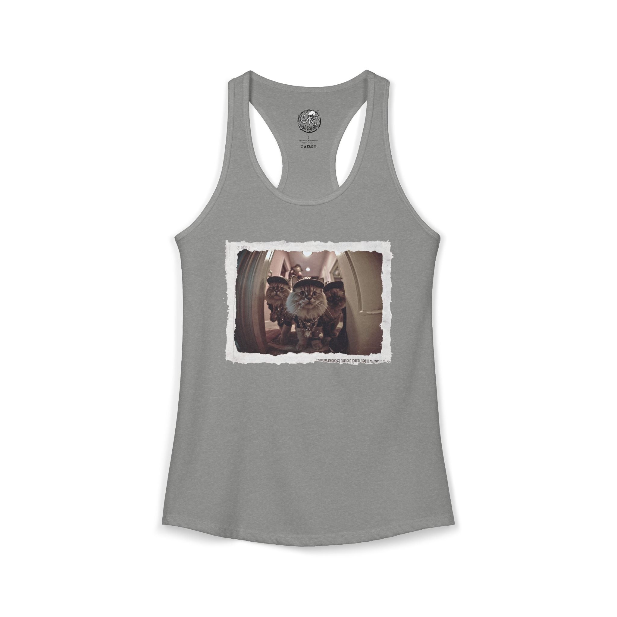 Hip Hop Cats Graphic Tank | Funny Women's Racerback Cat Tee – 3D Sons Supply Co