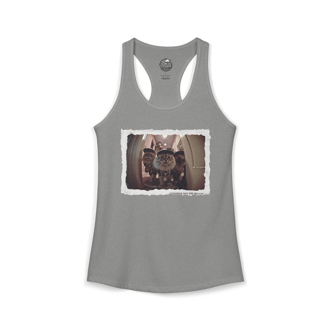 Hip Hop Cats Graphic Tank | Funny Women's Racerback Cat Tee – 3D Sons Supply Co