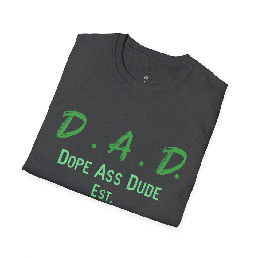 Dope Ass Dude Dad T-Shirt — D.A.D. Typography Father's Day Tee (Personalizable)