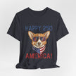 Happy 250 America! Corgi Sunglasses Patriotic Tee