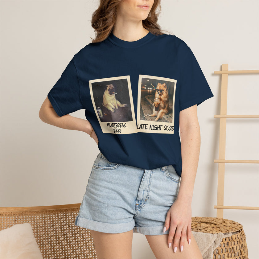 Personalized Polaroid Photo T-Shirt — Custom 2-Image Keepsake