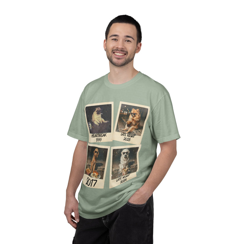Personalized Polaroid Photo Tee — Custom Image & Text Options