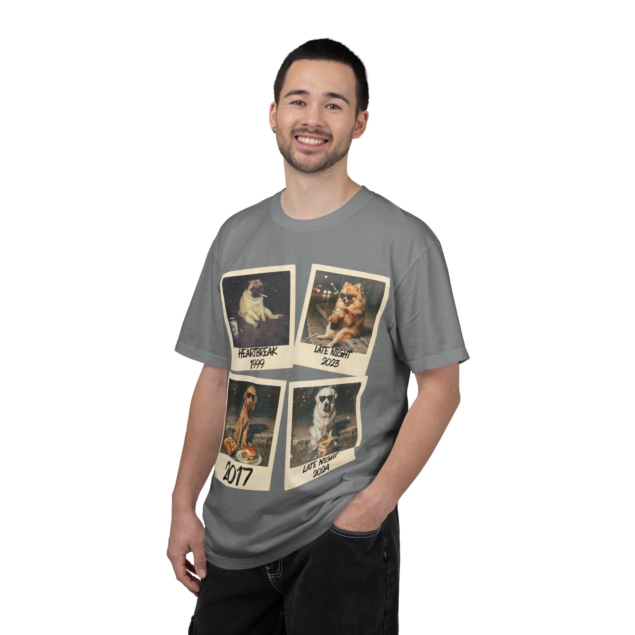Personalized Polaroid Photo Tee — Custom Image & Text Options