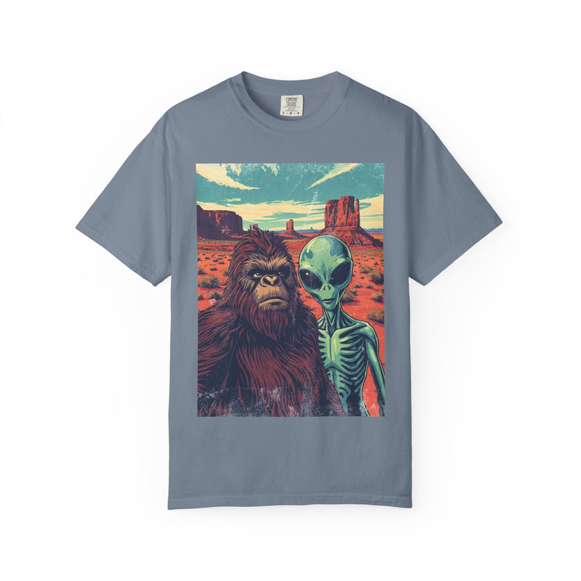 Alien & Bigfoot Monument Park T-Shirt