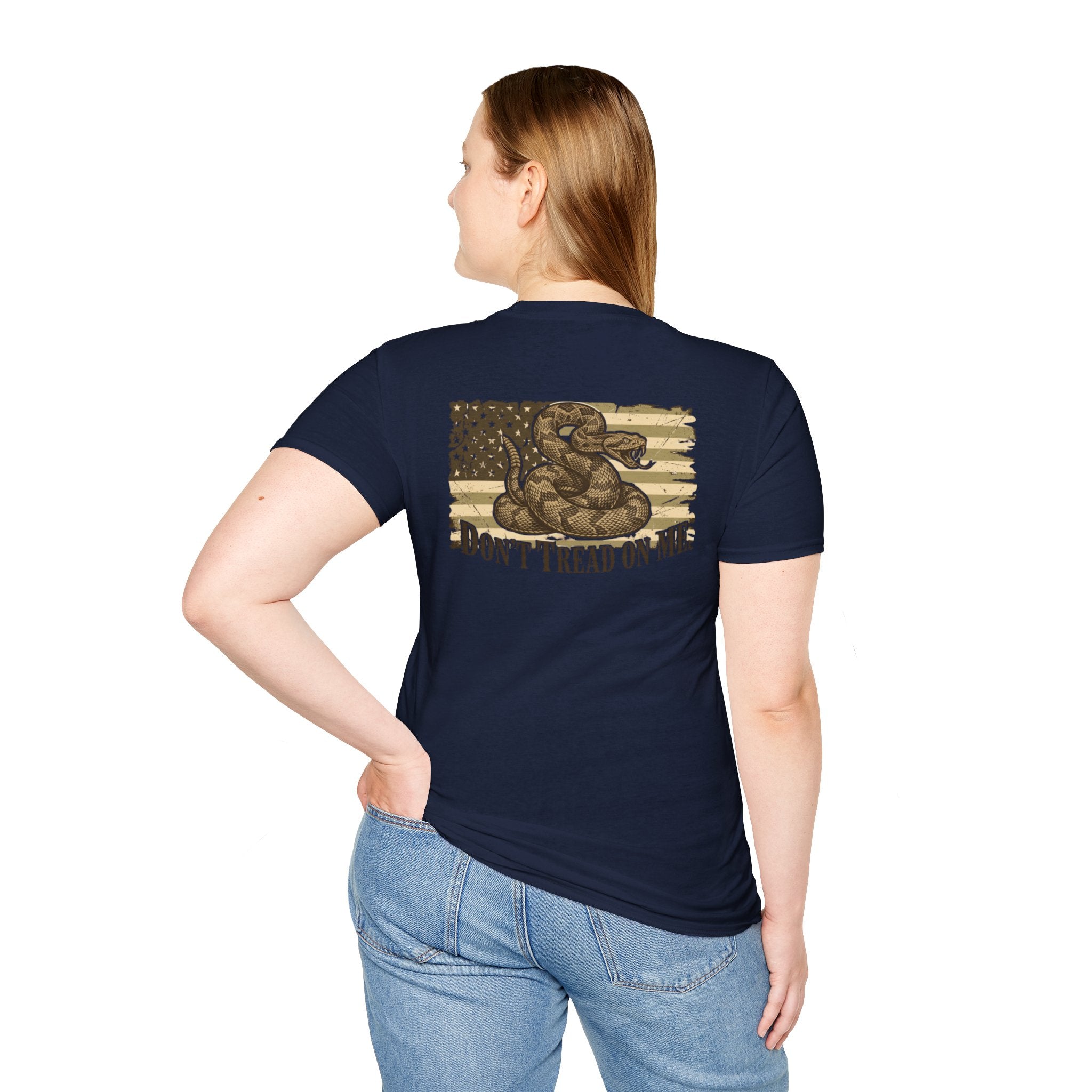 Dont Tread On Me Flag Tee Shirt American Gadsden Patriotic Independence Day Tee