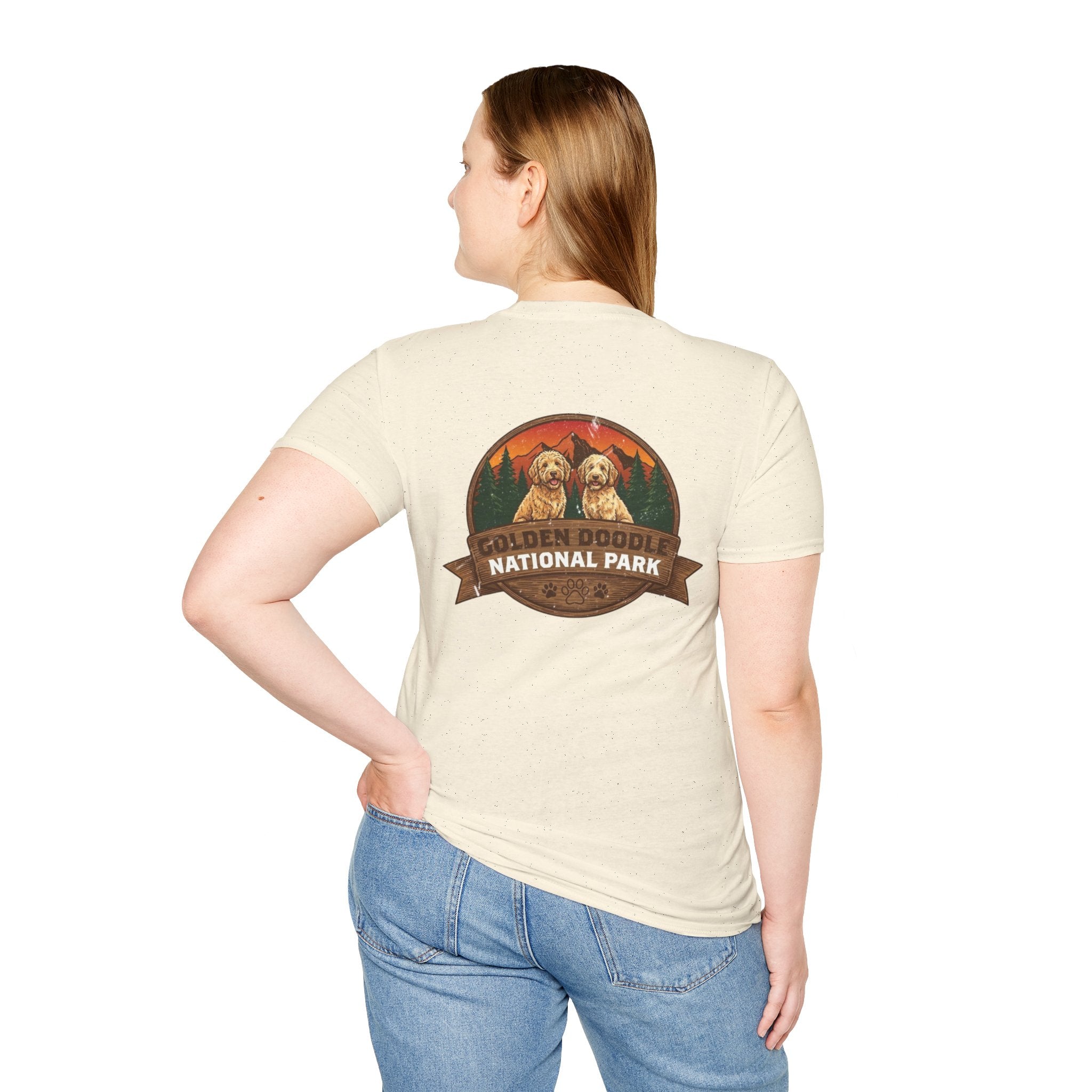 Golden Doodle National Park Staff T-Shirt — Retro Dog Lover Tee
