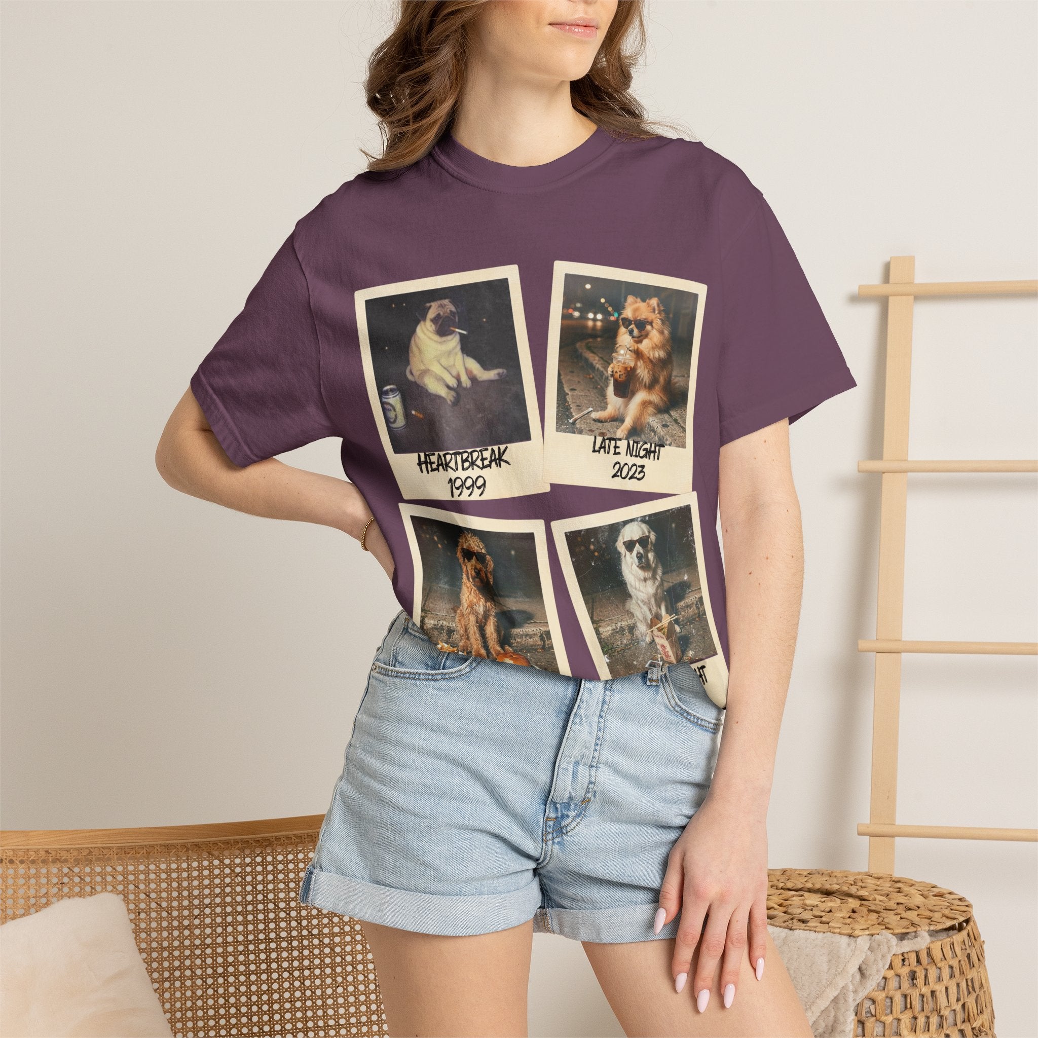 Personalized Polaroid Photo Tee — Custom Image & Text Options