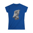 Women's Smoking Shoebill Stork Graphic Tee — Quirky Bird Lover Shirt