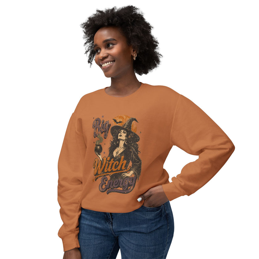 Big Witch Energy Sweatshirt | Vintage Witch Graphic, Halloween Vibe