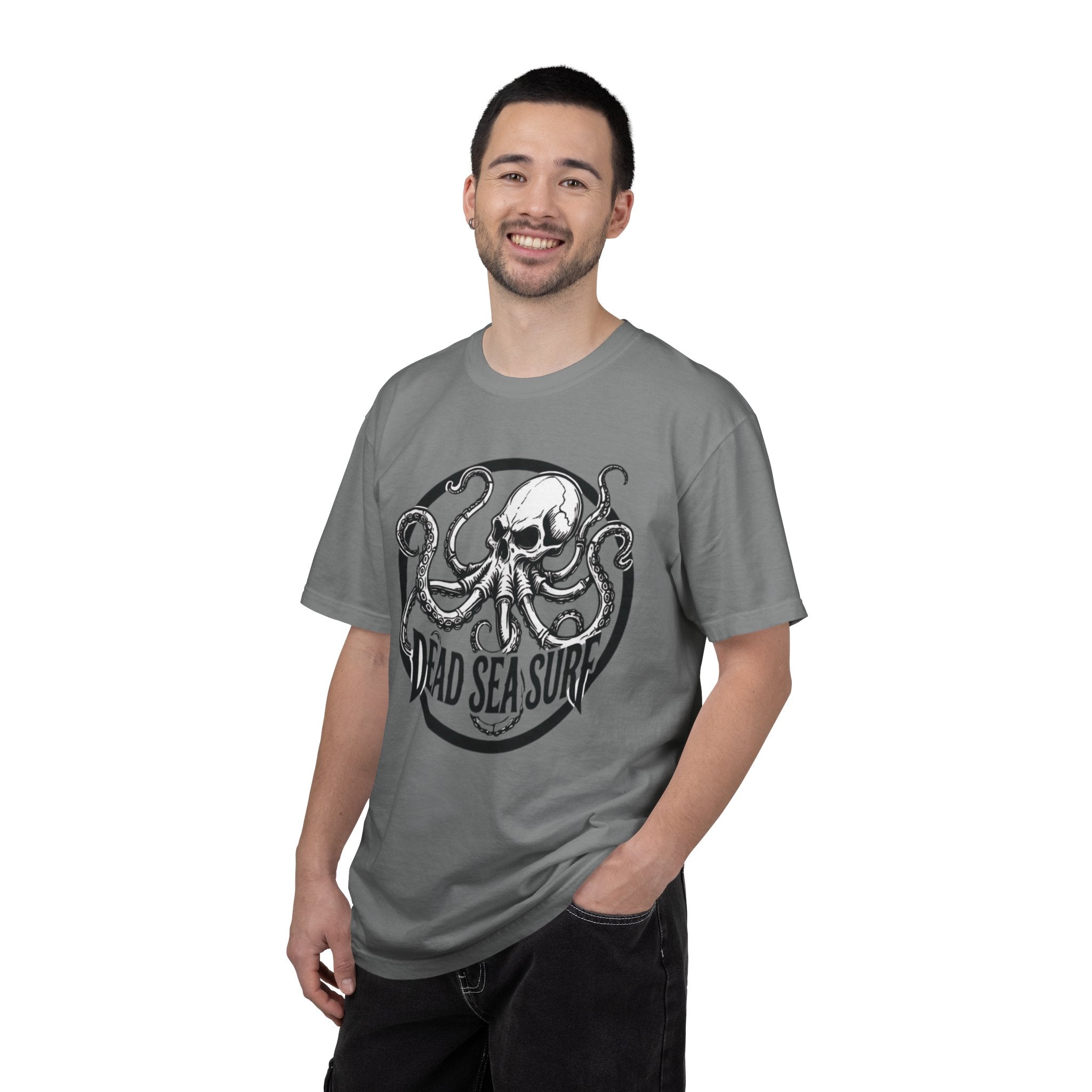 Dead Sea Surf Octopus Kraken Skull Tee | Nautical Surf Graphic Shirt – 3D Sons Supply Co