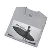 Skeleton Surfer Tee | Retro Black & White Surfing Graphic Shirt – 3D Sons Supply Co