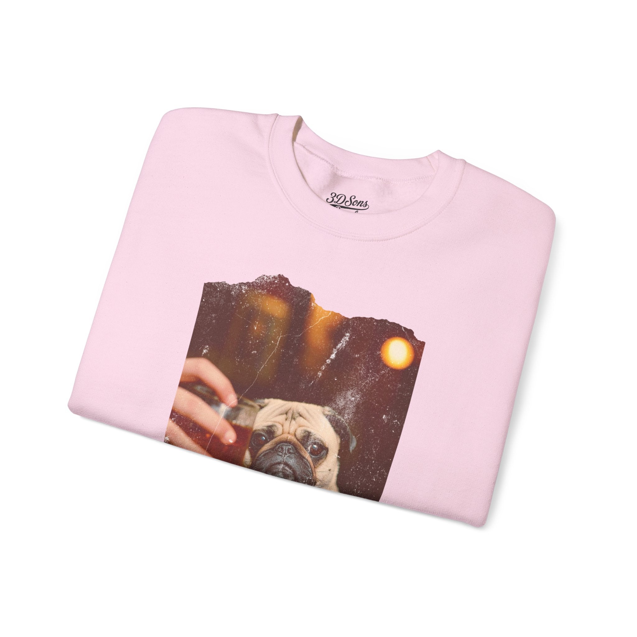 Drunk Pug Crewneck Sweatshirt