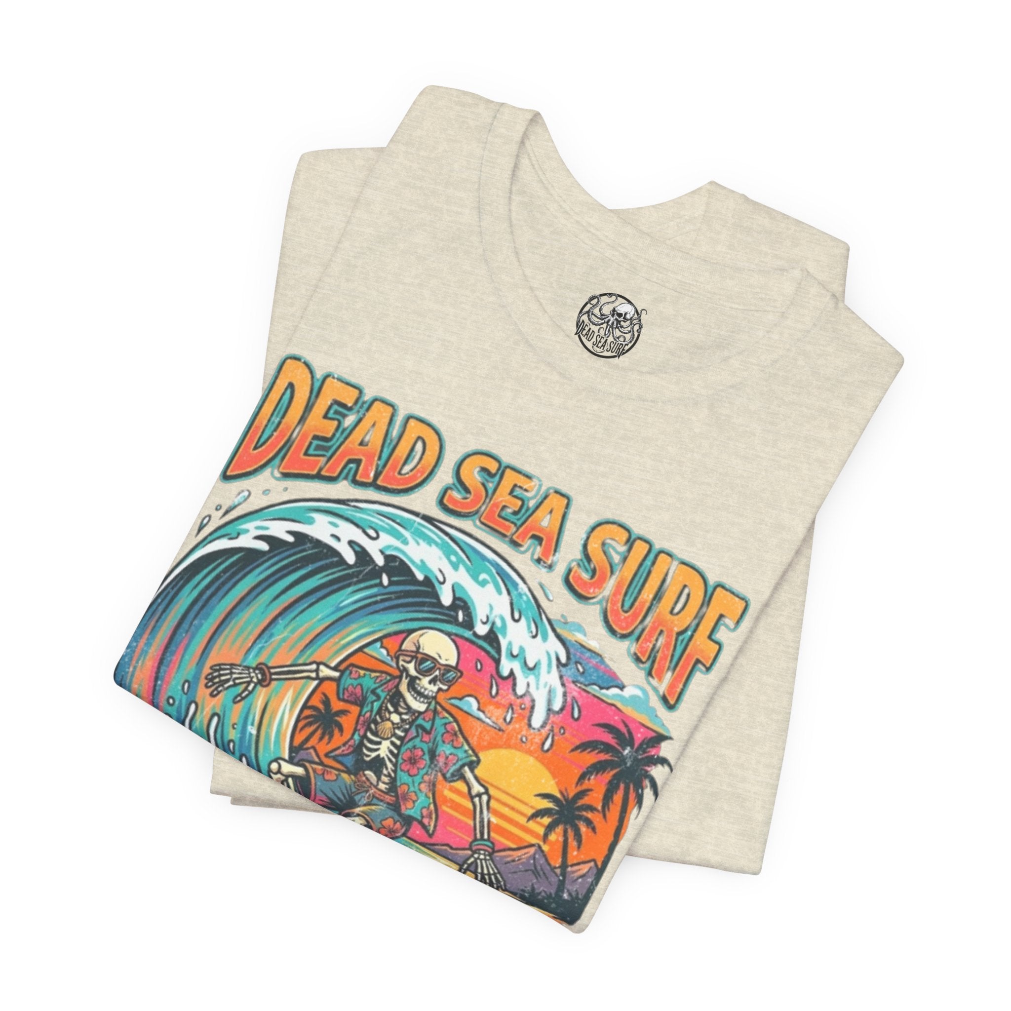 Dead Sea Surf Shark Attack T-Shirt | Bold Nautical Graphic Tee – 3D Sons Supply Co