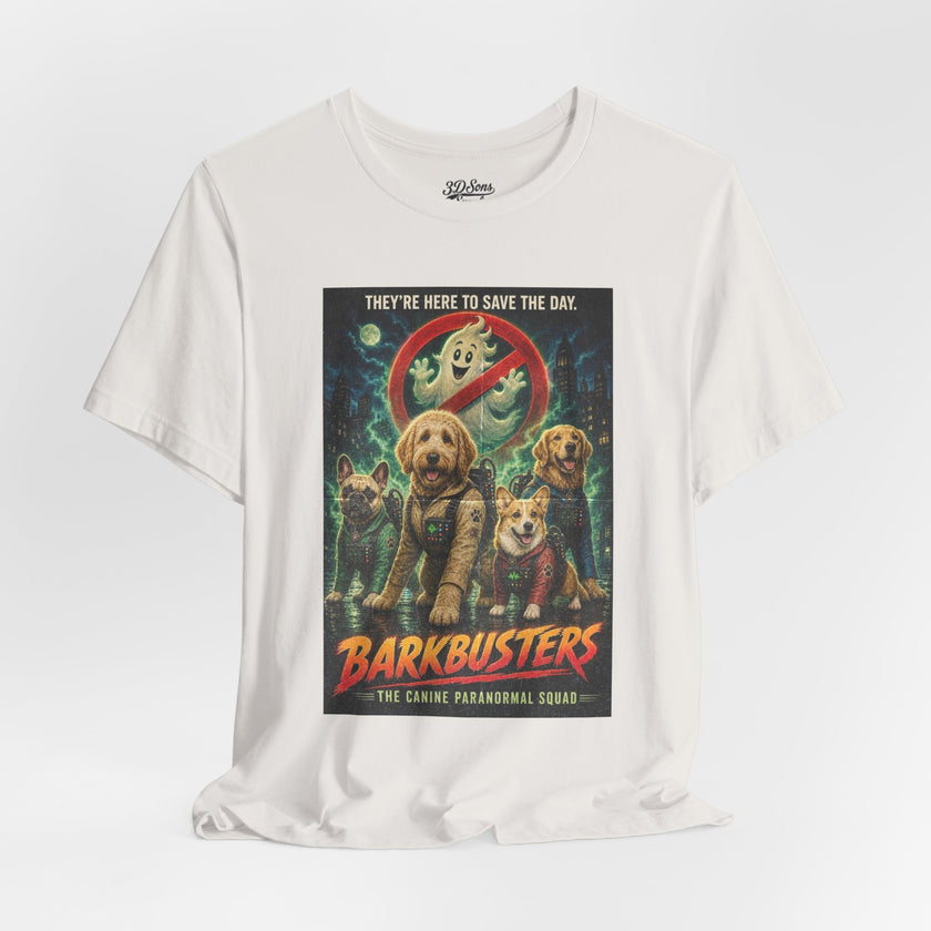 Barkbusters Retro Dog Movie Tee — 