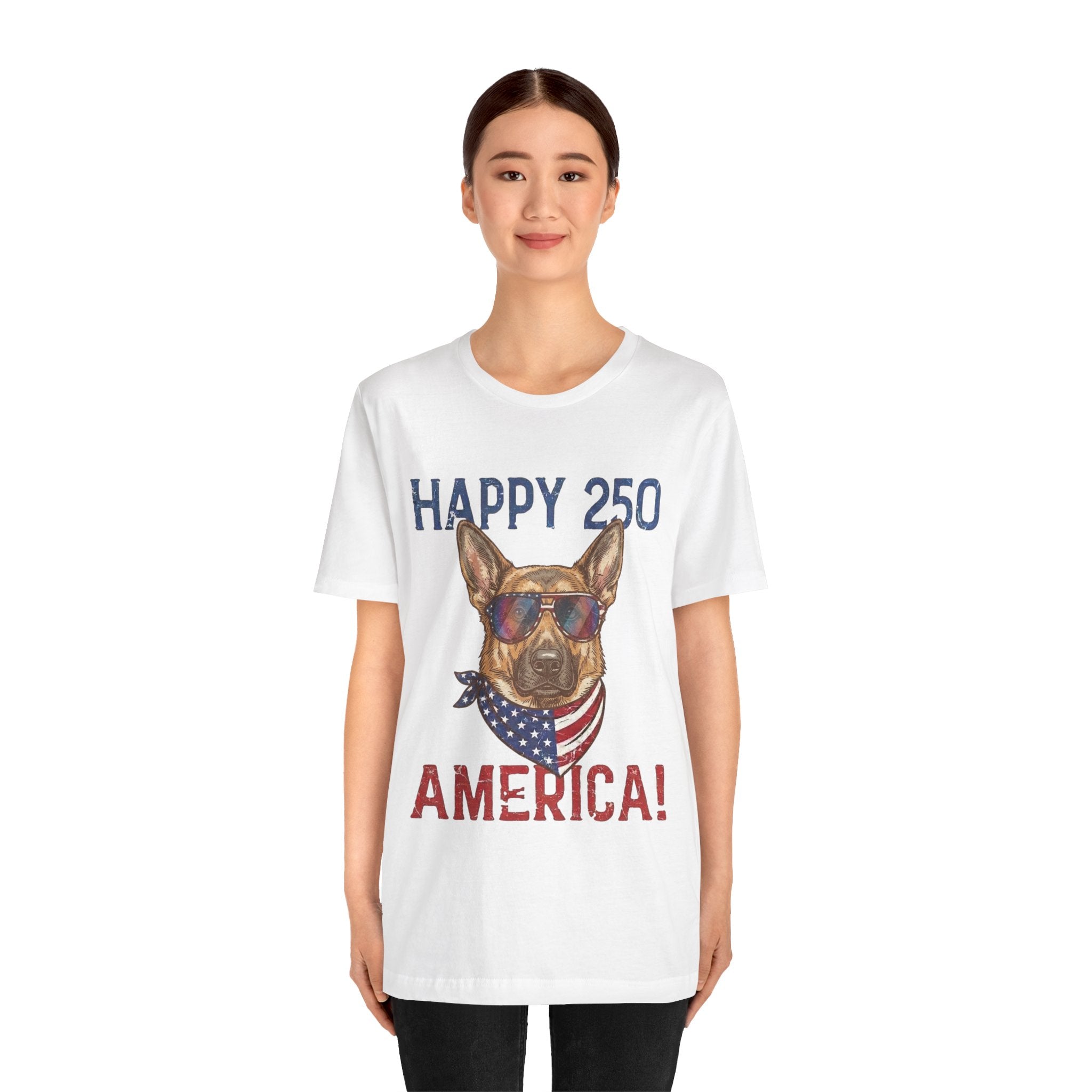 Happy 250 America! German Shepherd 4th of July T-Shirt