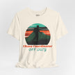 Chaos Coordinator Off Duty Hiking T-Shirt — Vintage Sunset Adventure Tee