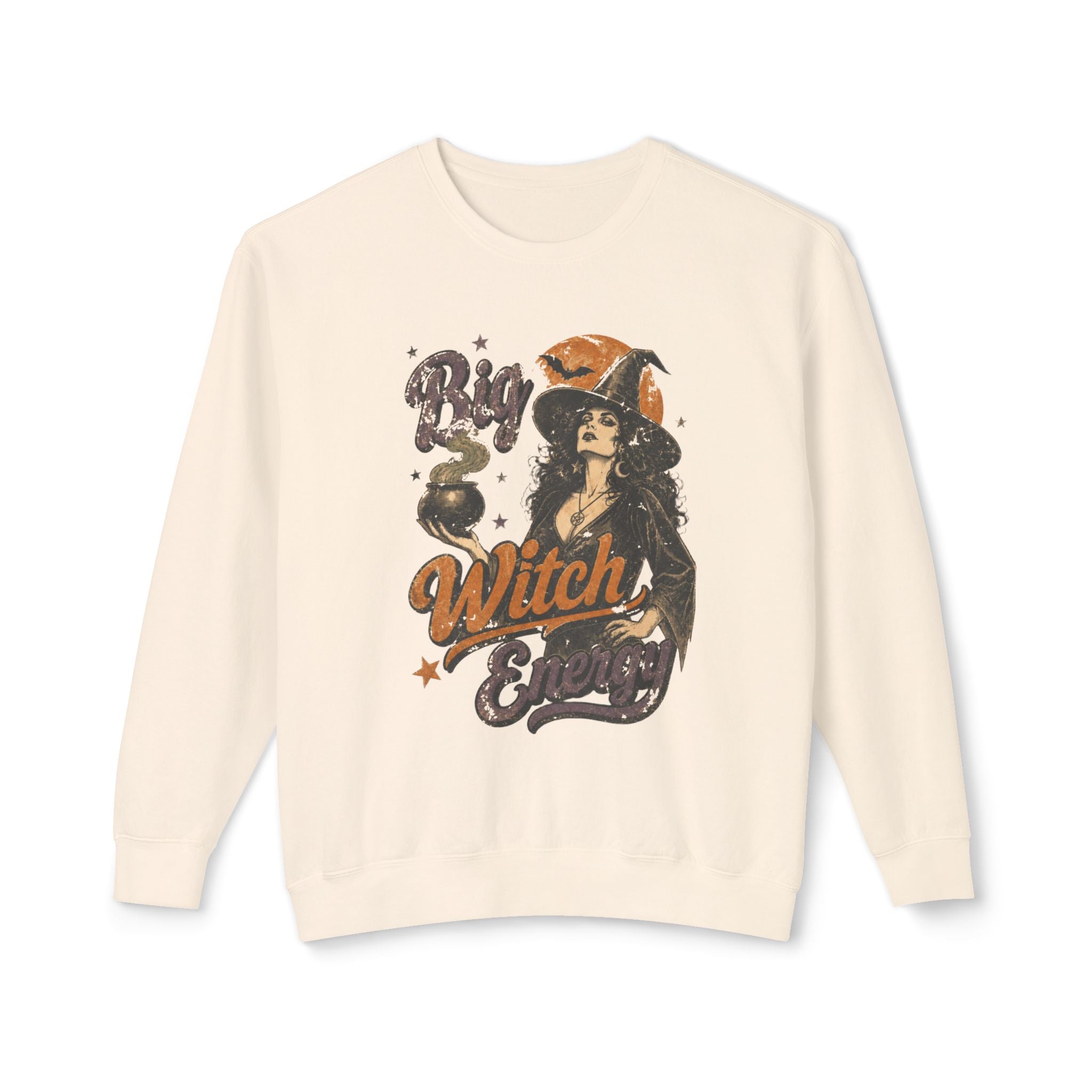 Big Witch Energy Sweatshirt | Vintage Witch Graphic, Halloween Vibe