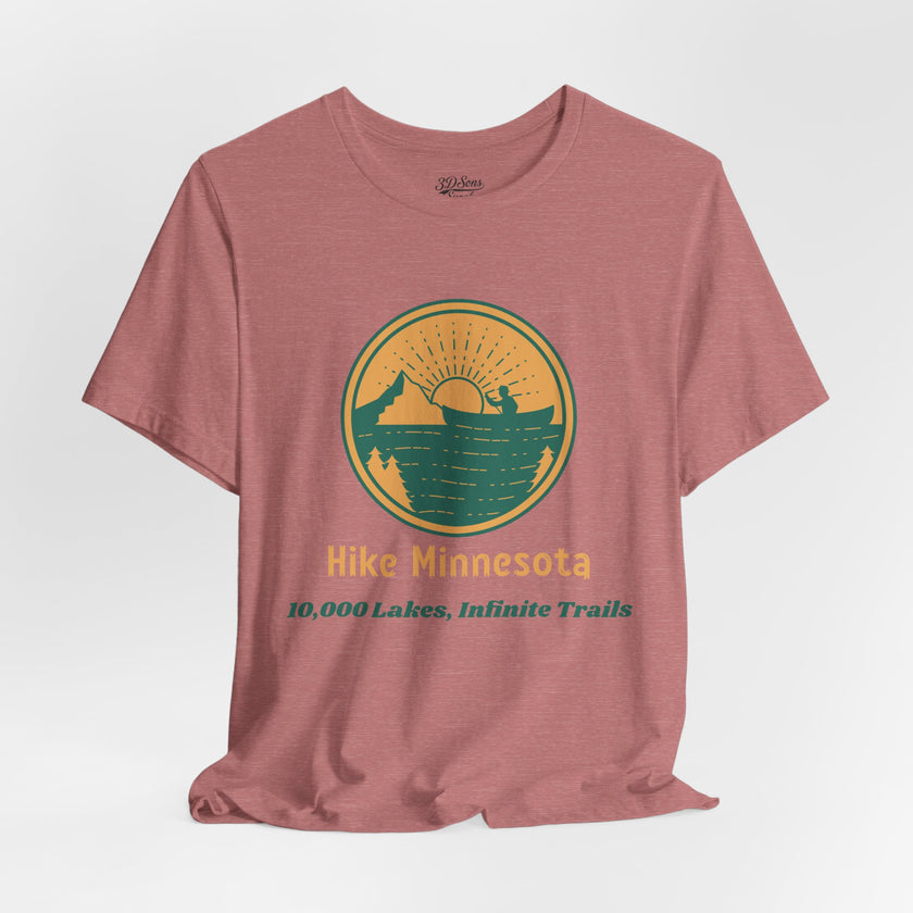 Hike Minnesota T-Shirt — 10,000 Lakes Infinite Trails Hiking Tee