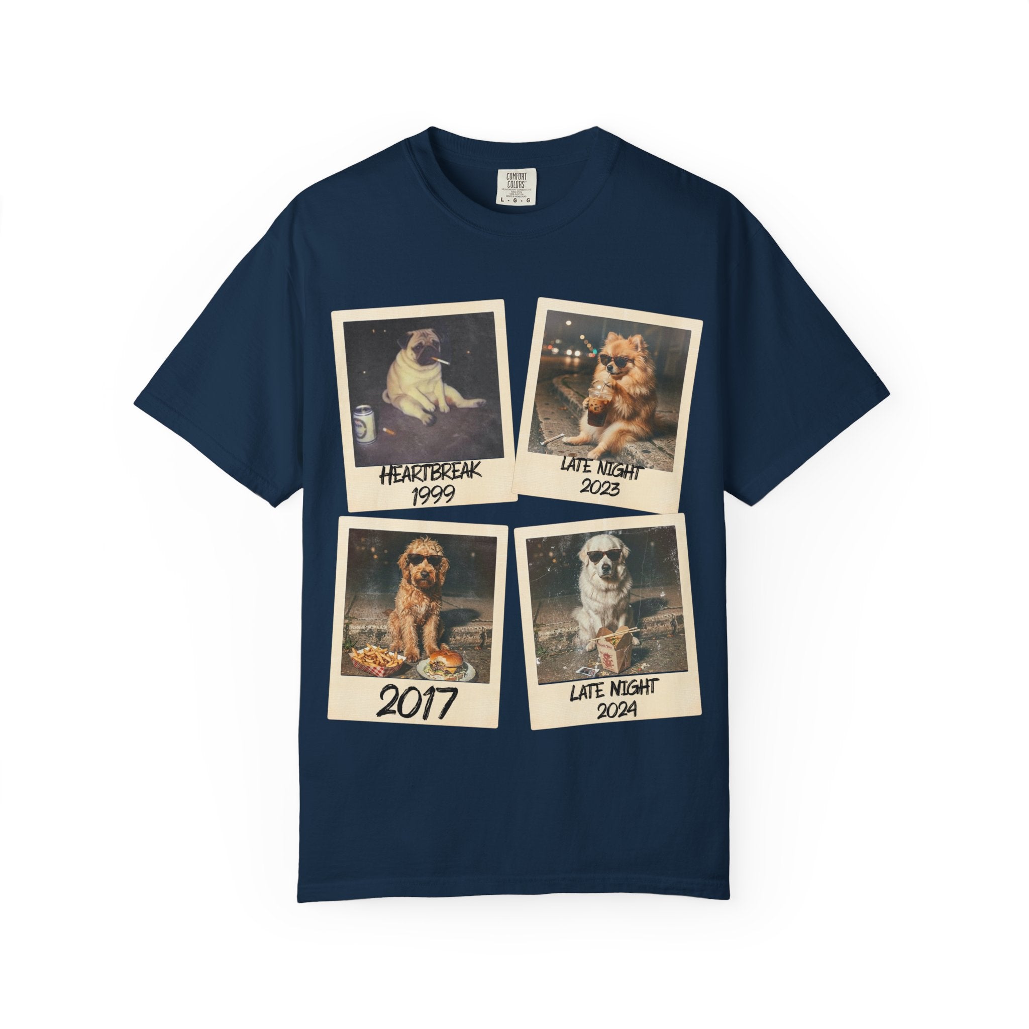 Personalized Polaroid Photo Tee — Custom Image & Text Options