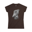 Women's Smoking Shoebill Stork Graphic Tee — Quirky Bird Lover Shirt