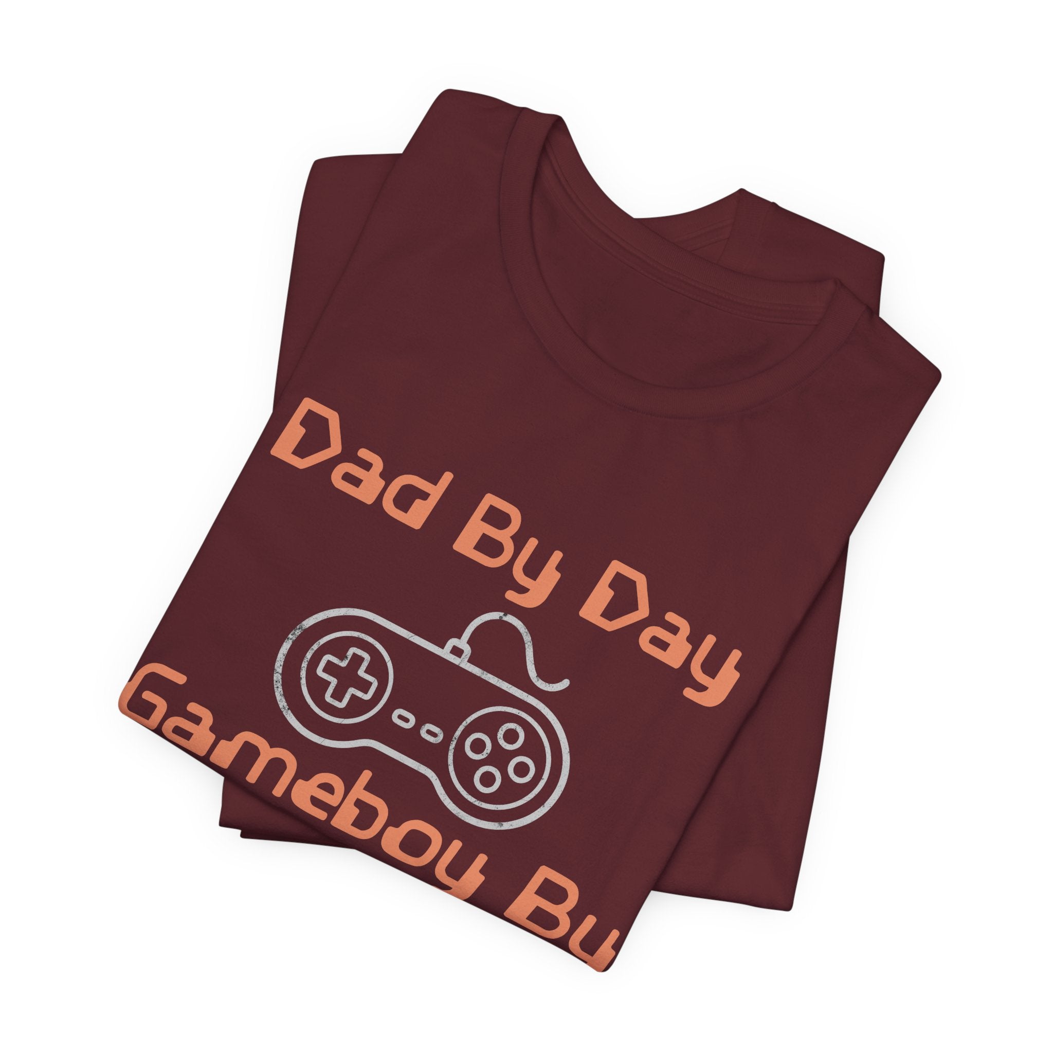 Personalized Dad By Day Gamer By Night T-Shirt,  90's Retro Controller Tee