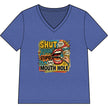 Shut Your Stupid Mouth Hole V-Neck Tee — 60s Retro Funny Women's T-Shirt