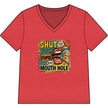 Shut Your Stupid Mouth Hole V-Neck Tee — 60s Retro Funny Women's T-Shirt